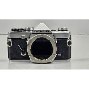 Olympus OM-1 35mm SLR Film Camera with 3 Lenses, Auto Tele Converter, Power Wind
